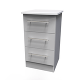 Sherwood 3 Drawer Bedside Cabinet - Welcome Furniture