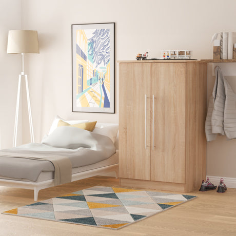 Sherwood Bardolino 2 Door Midi Wardrobe - Welcome Furniture