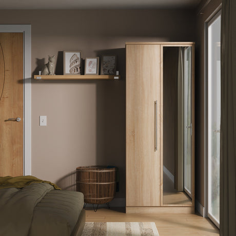 Sherwood Bardolino 2 Door Mirrored Wardrobe - Welcome Furniture