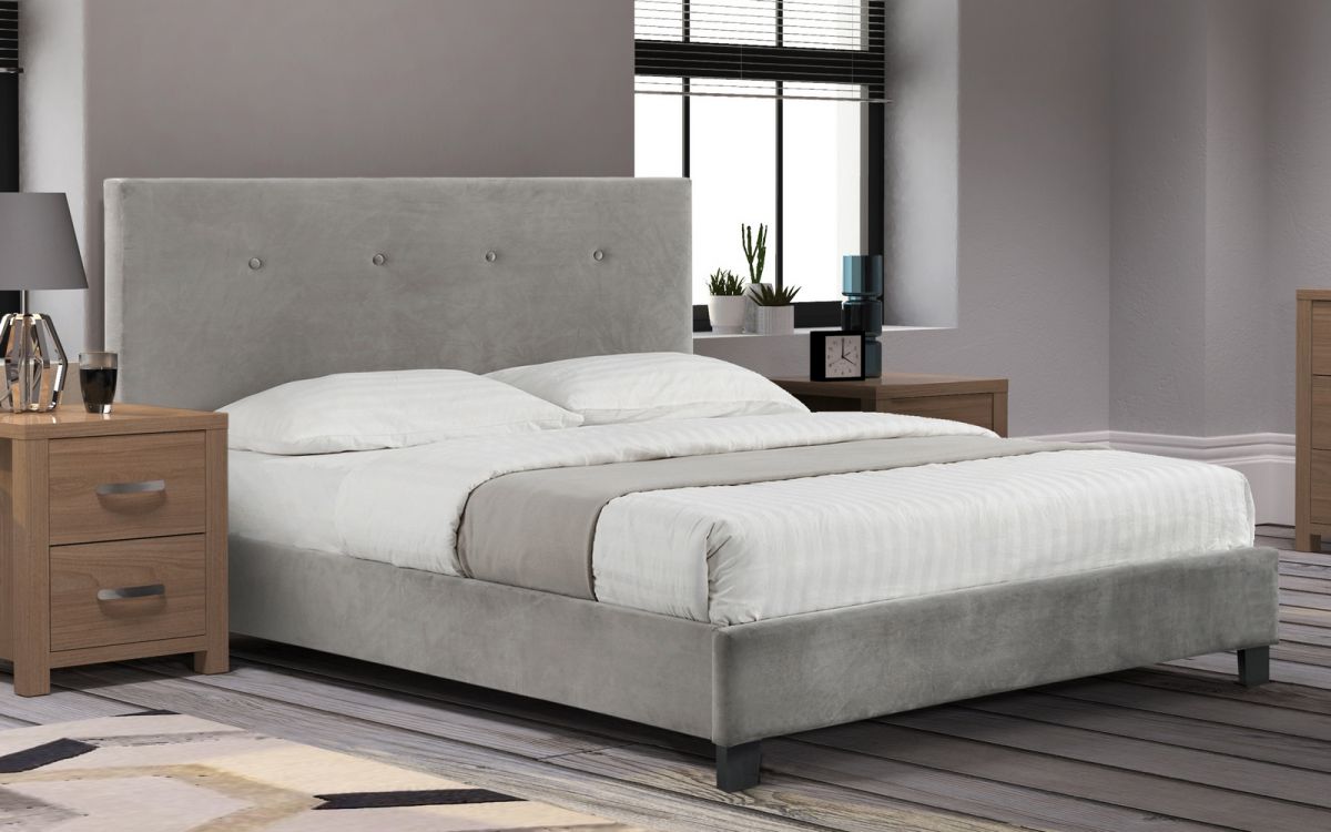 Shoreditch Lift - Up Velvet Ottoman Bed Frame - Julian Bowen