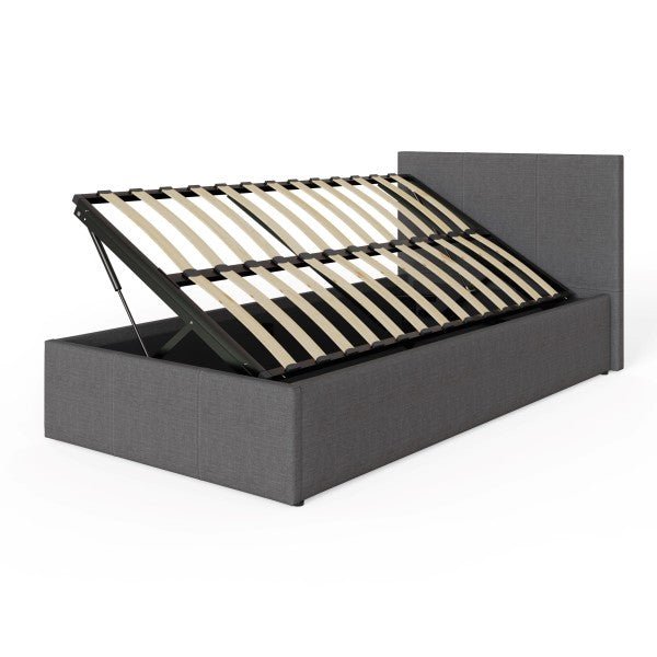 Side Lift Ottoman Fabric Bed Frame - GFW