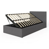 Side Lift Ottoman Fabric Bed Frame - GFW