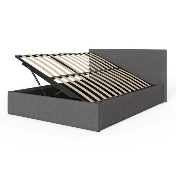 Side Lift Ottoman Fabric Bed Frame - GFW