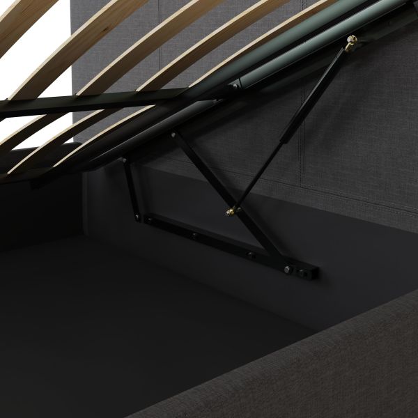 Side Lift Ottoman Fabric Bed Frame - GFW
