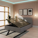 Side Lift Ottoman Fabric Bed Frame - GFW
