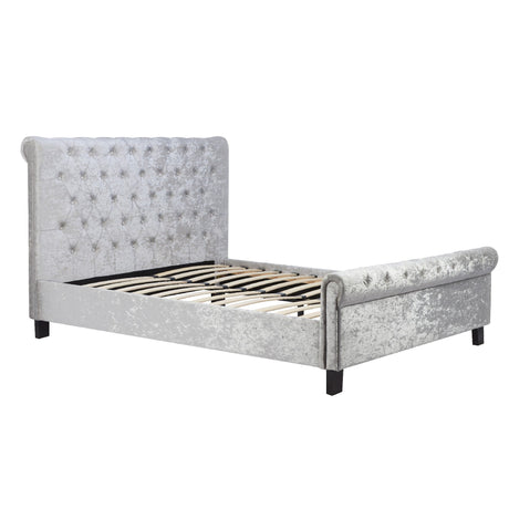 Sienna Crushed Velvet Bed Frame (4'6" Double) - Birlea