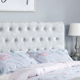 Sienna Crushed Velvet Bed Frame (4'6" Double) - Birlea