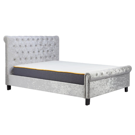 Sienna Crushed Velvet Bed Frame (4'6" Double) - Birlea