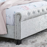 Sienna Crushed Velvet Bed Frame (4'6" Double) - Birlea
