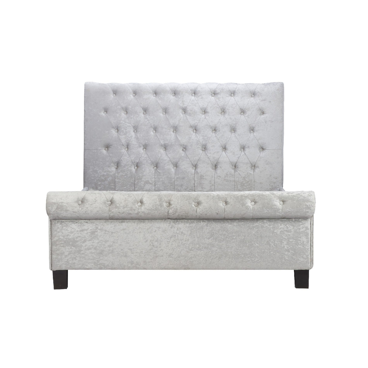 Sienna Crushed Velvet Bed Frame (4'6" Double) - Birlea