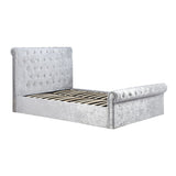 Sienna Crushed Velvet Ottoman Bed Frame (4'6'' Double) - Birlea