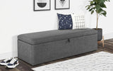Sorrento Linen Blanket Box Bench - Julian Bowen