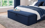 Sorrento Linen Blanket Box Bench - Julian Bowen