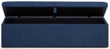 Sorrento Linen Blanket Box Bench - Julian Bowen