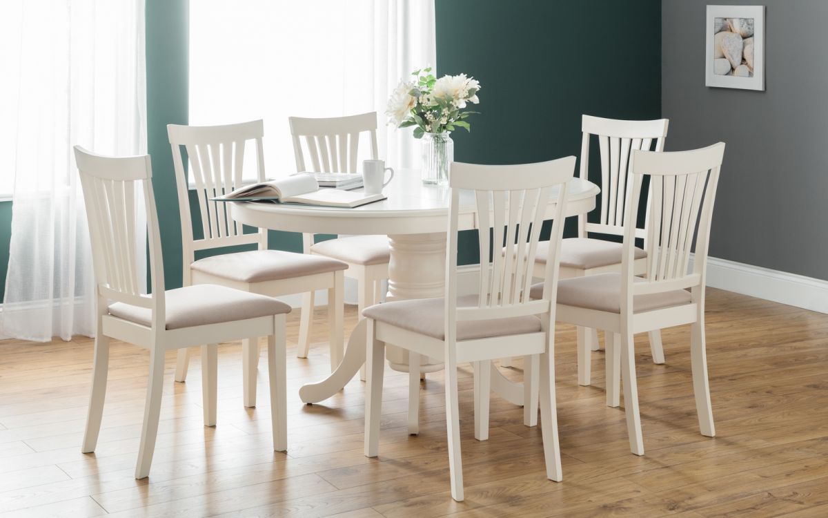 Stanmore Round Extending Dining Table - Julian Bowen