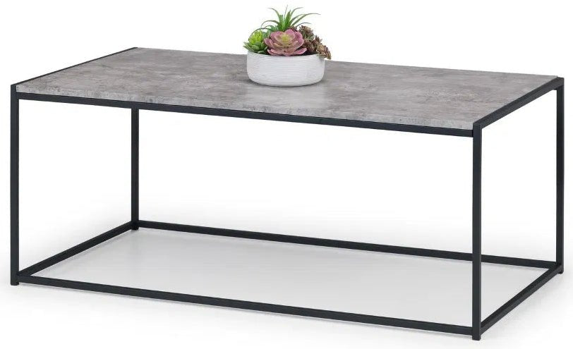 Staten Metal Coffee Table - Julian Bowen