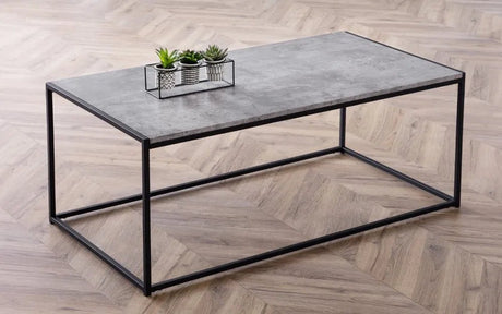 Staten Metal Coffee Table - Julian Bowen