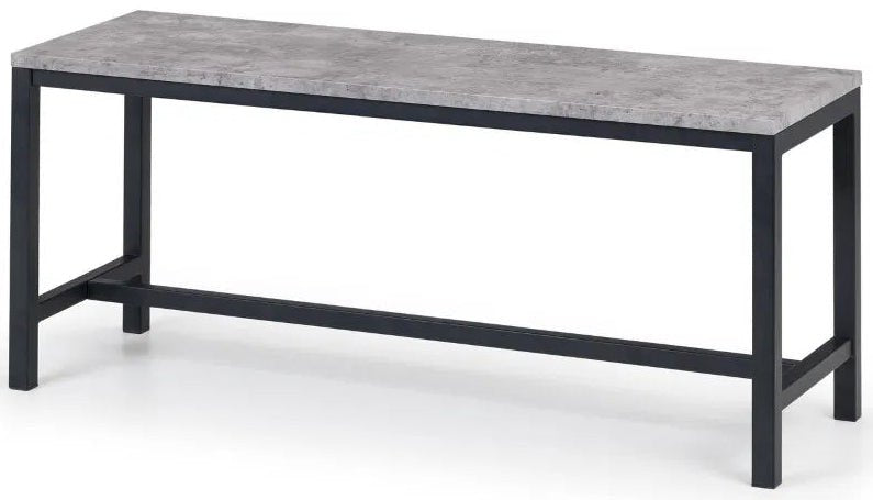 Staten Metal Dining Set With 2 Benches - Julian Bowen