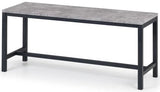 Staten Metal Dining Set With 2 Benches - Julian Bowen