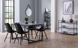 Staten Metal Dining Set With 4 Kari Chairs - Julian Bowen