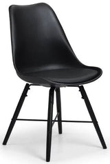 Staten Metal Dining Set With 4 Kari Chairs - Julian Bowen