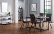 Staten Metal Dining Set With 4 Monroe Chairs - Julian Bowen