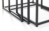Staten Metal Nest of 3 Tables - Julian Bowen