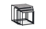 Staten Metal Nest of 3 Tables - Julian Bowen