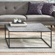Staten Square Metal Coffee Table - Julian Bowen