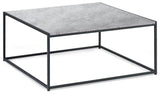 Staten Square Metal Coffee Table - Julian Bowen