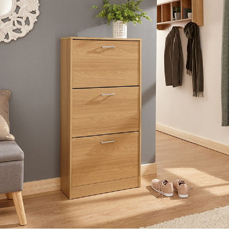 Stirling 3 Tier Flip Down Shoe Cabinet - GFW