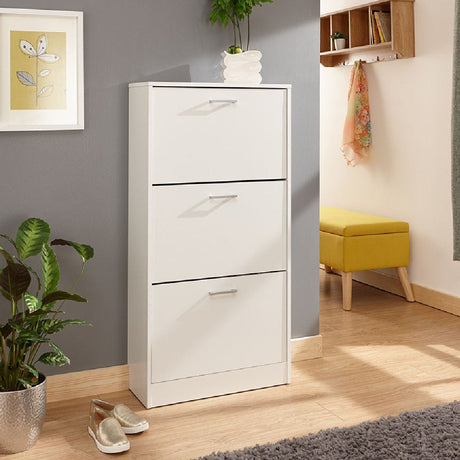 Stirling 3 Tier Flip Down Shoe Cabinet - GFW