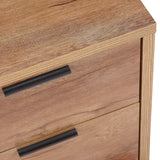 Stockwell Rustic 2 Drawer Bedside - Birlea