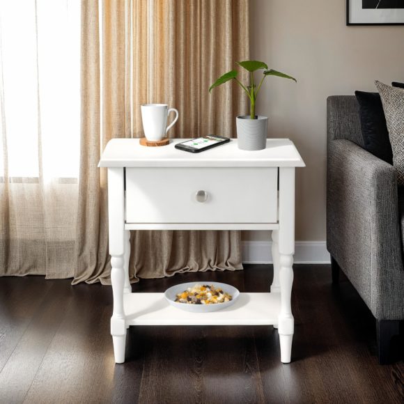 Stratford 1 Drawer Side Table - Seconique