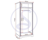 Stratford 2 Door Double Wardrobe - Seconique