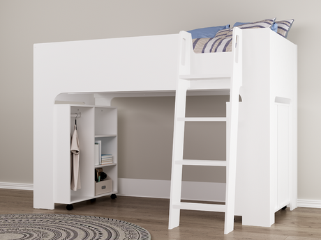 Eden Mid Sleeper Bed with Wardrobe