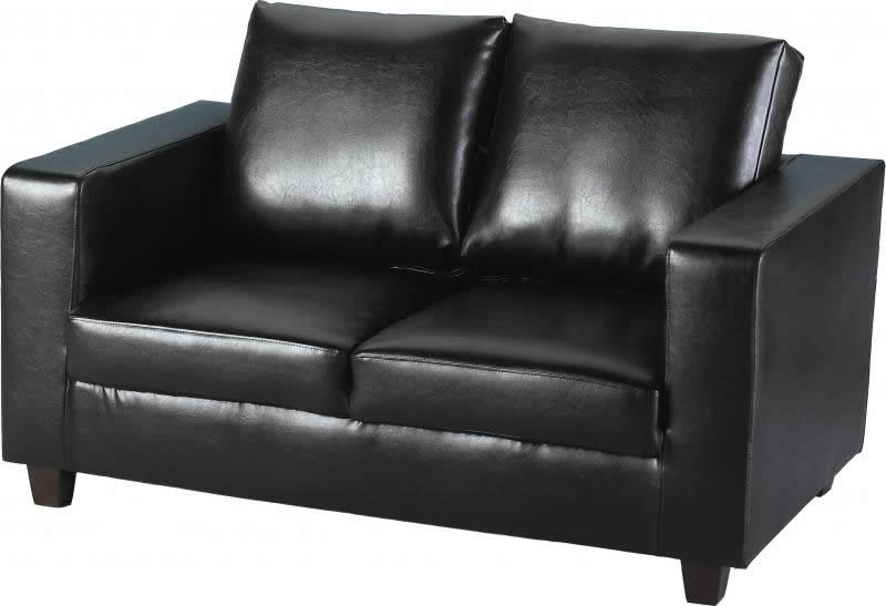Tempo 2 Seater Faux Leather Sofa - Seconique
