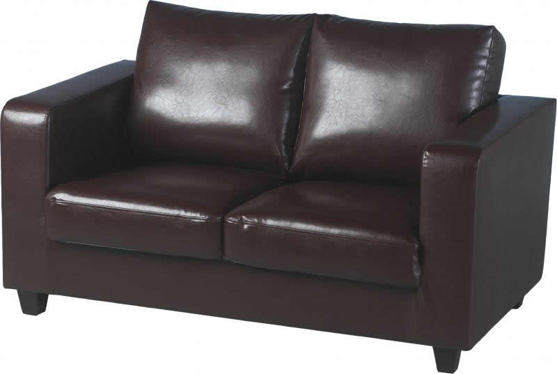 Tempo 2 Seater Faux Leather Sofa - Seconique