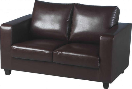 Tempo 2 Seater Faux Leather Sofa - Seconique