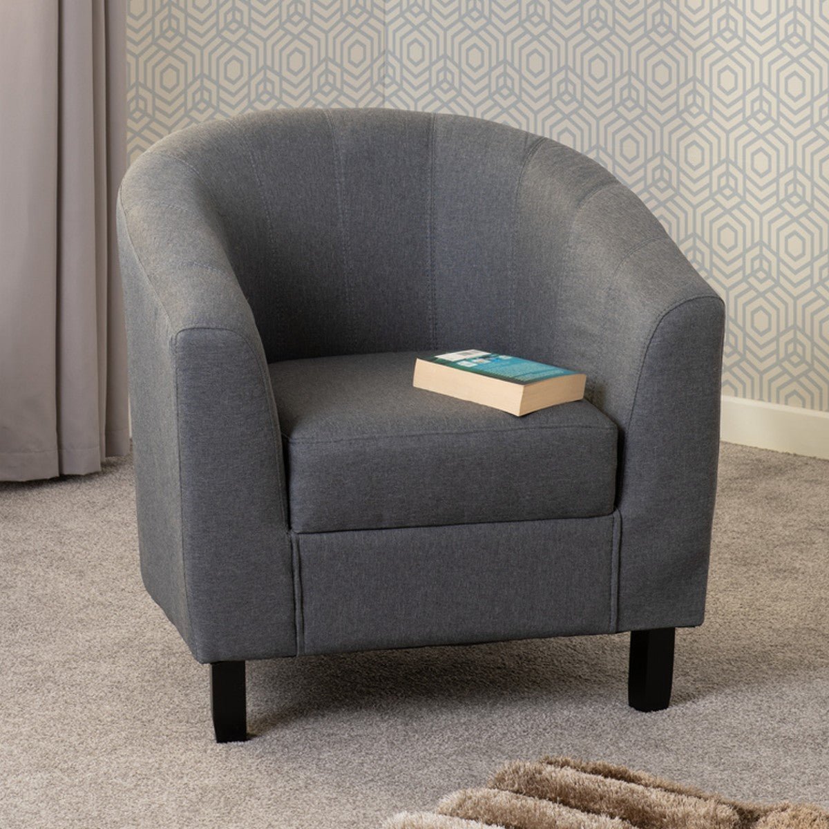 Tempo Fabric Tub Chair - Seconique