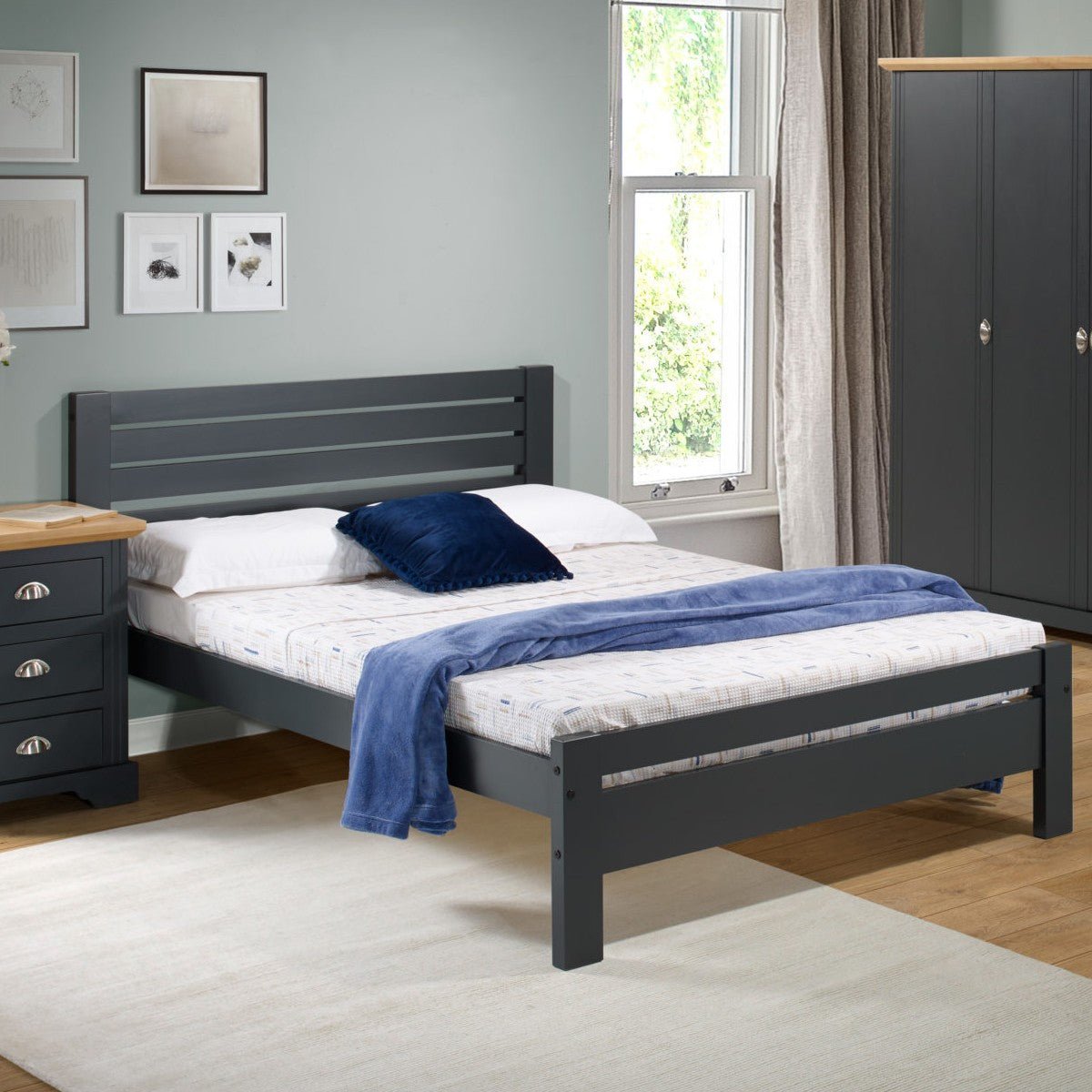 Toledo Pine Bed Frame - Seconique