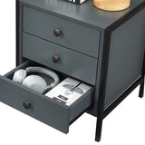 Alva 3 Drawer Bedside Table