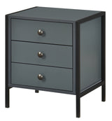 Alva 3 Drawer Bedside Table