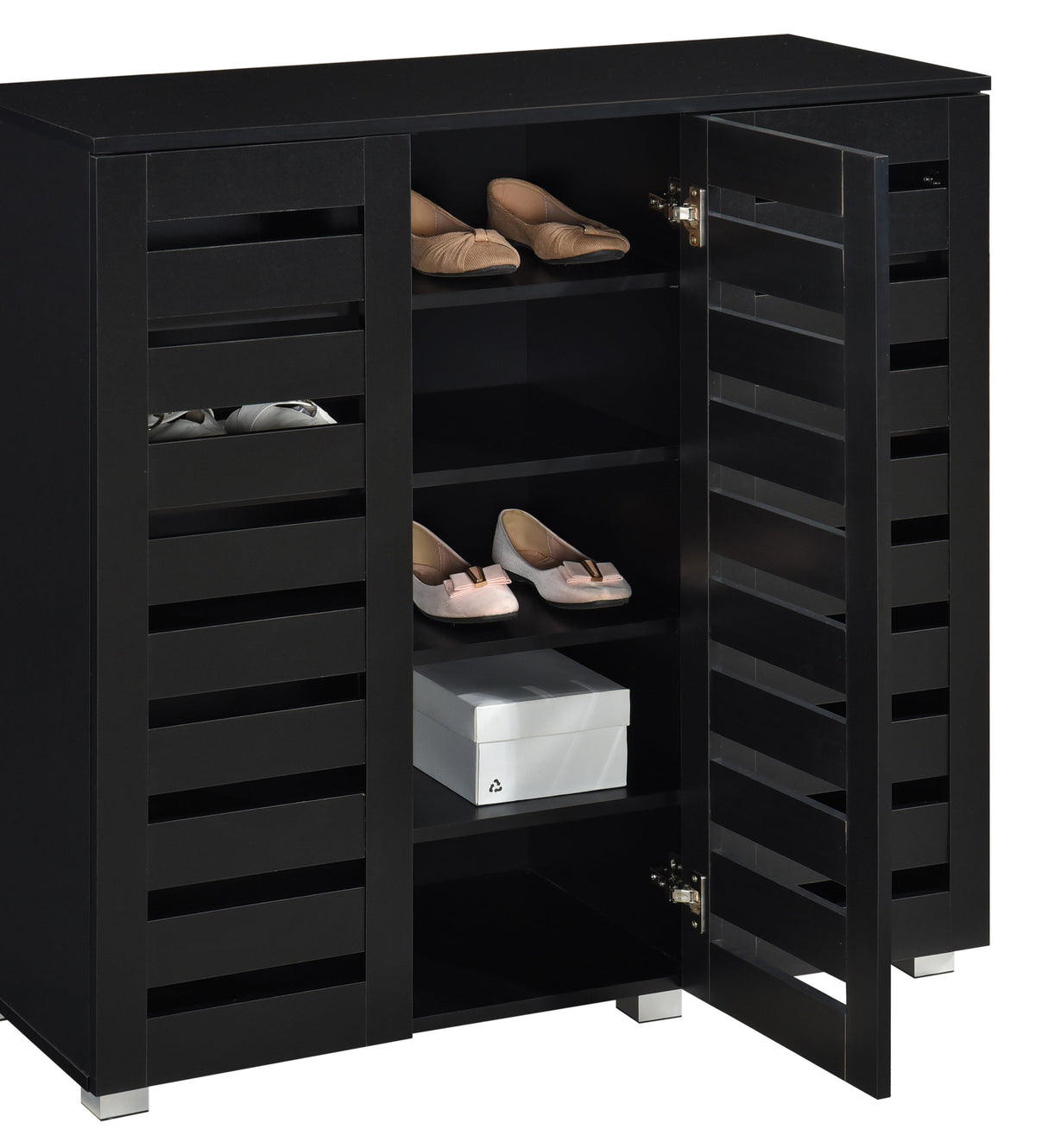 Euston Modern 3 Door Shoe Storage Cabinet