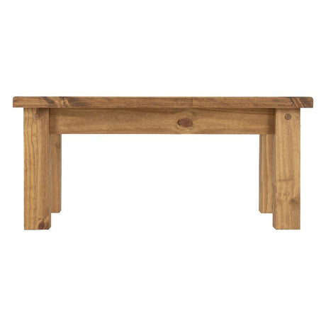 Tortilla Distressed Waxed Pine Coffee Table - Seconique