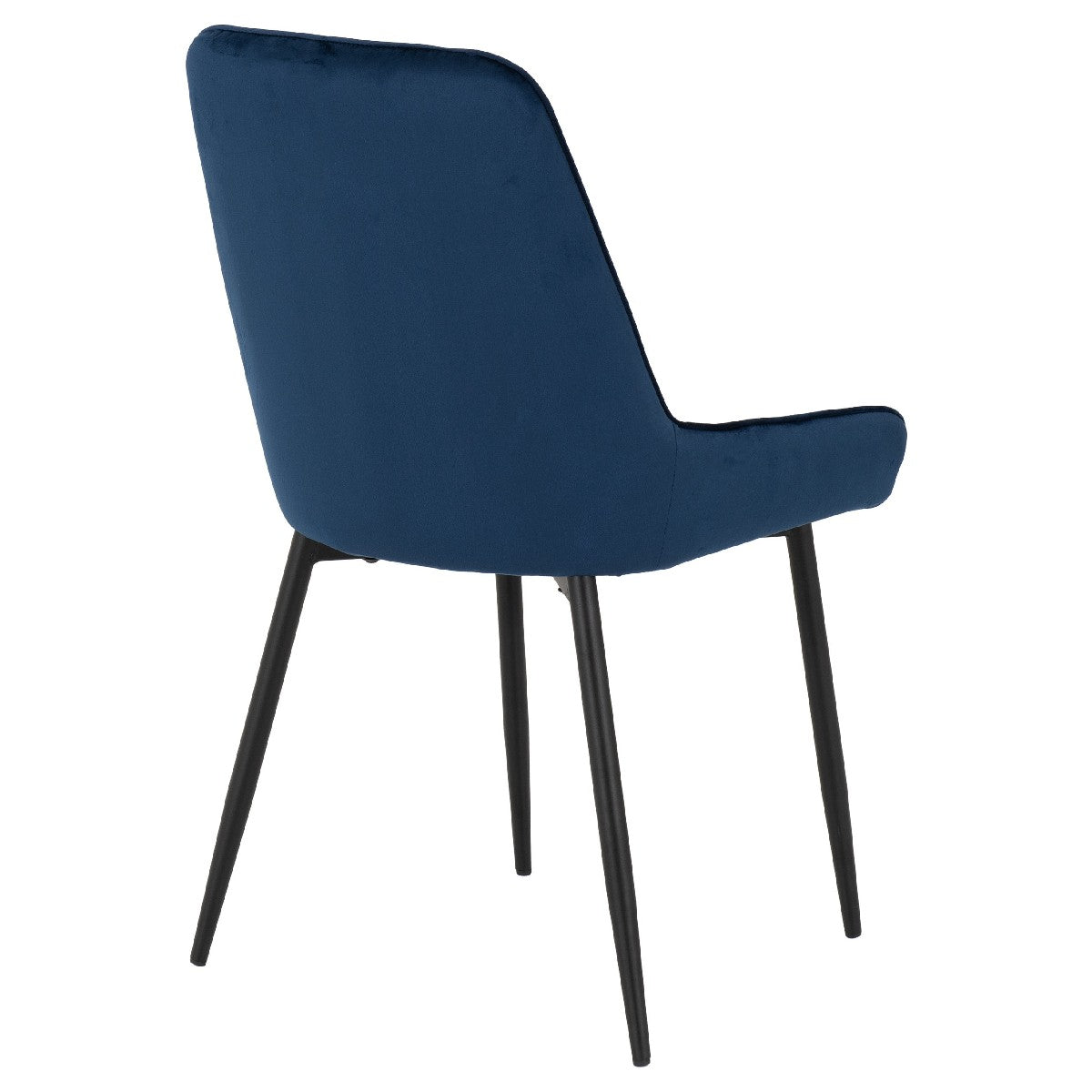 Treviso Industrial Dining Set with 4 Velvet Avery Chairs - Seconique