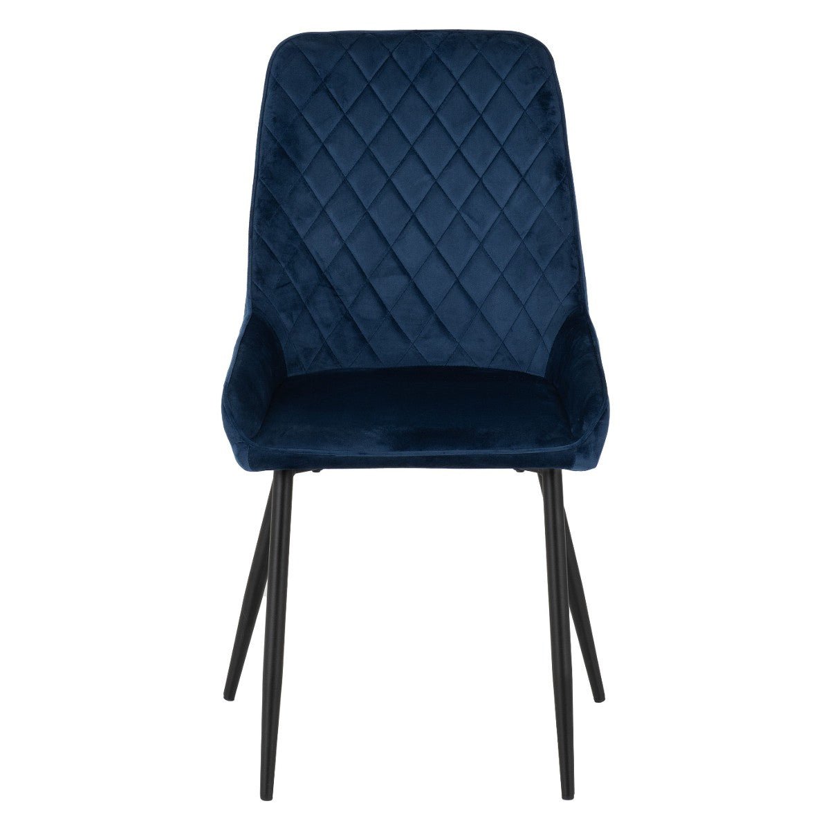 Treviso Industrial Dining Set with 4 Velvet Avery Chairs - Seconique