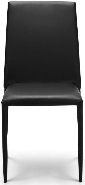 Tribeca Dining Table & 4 Jazz Black Chairs - Julian Bowen