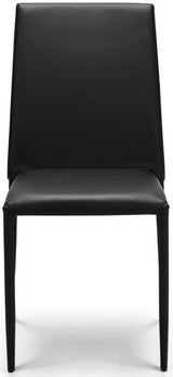 Tribeca Dining Table & 4 Jazz Black Chairs - Julian Bowen