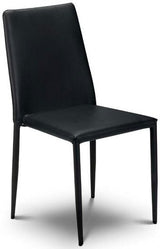 Tribeca Dining Table & 4 Jazz Black Chairs - Julian Bowen